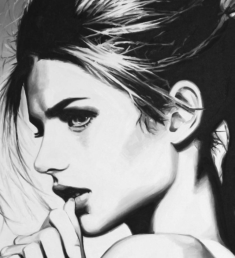 image artiste art illustrateur femme portrait art dessinateur