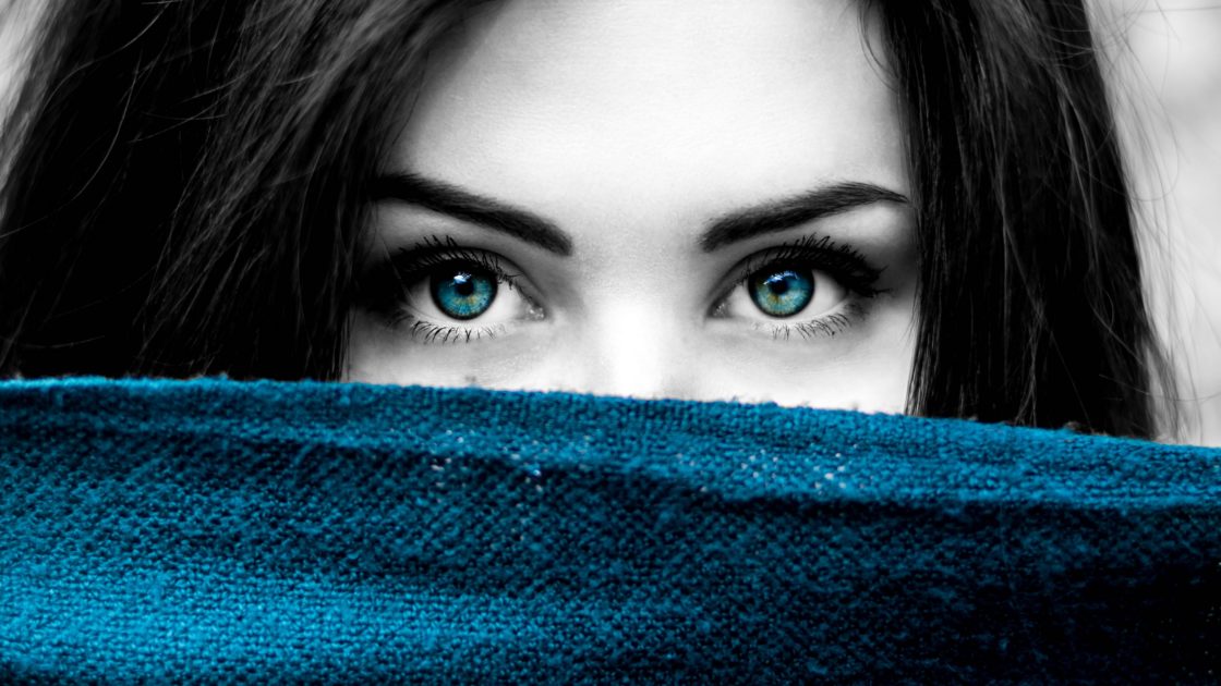 wallpaper et fond d'écran femme woman caché introverti yeux portrait