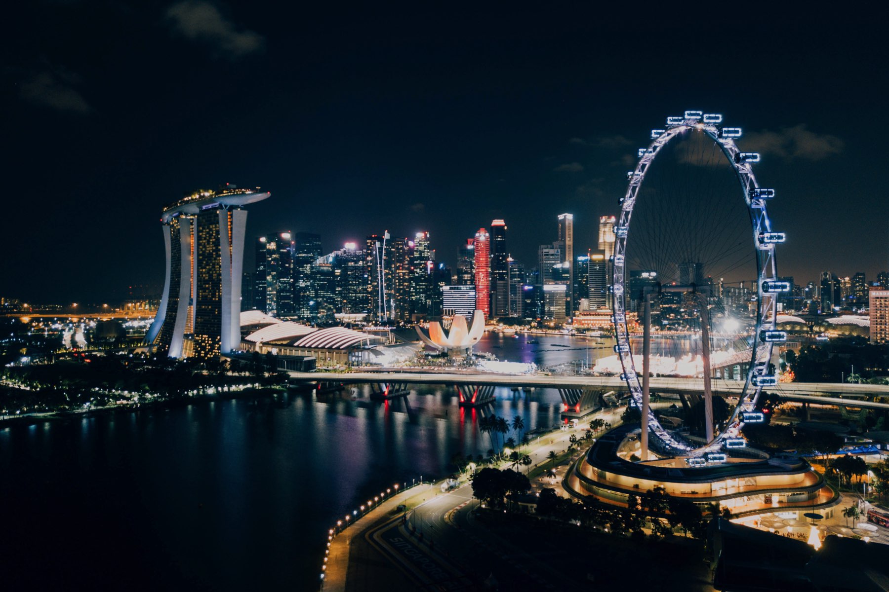 wallpaper et fond d'écran pont Singapour pays paysage voyage travel tourisme