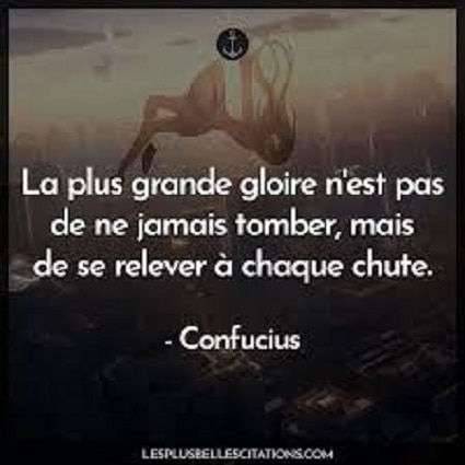 image citation gloire proverbe mots auteur confucius quote