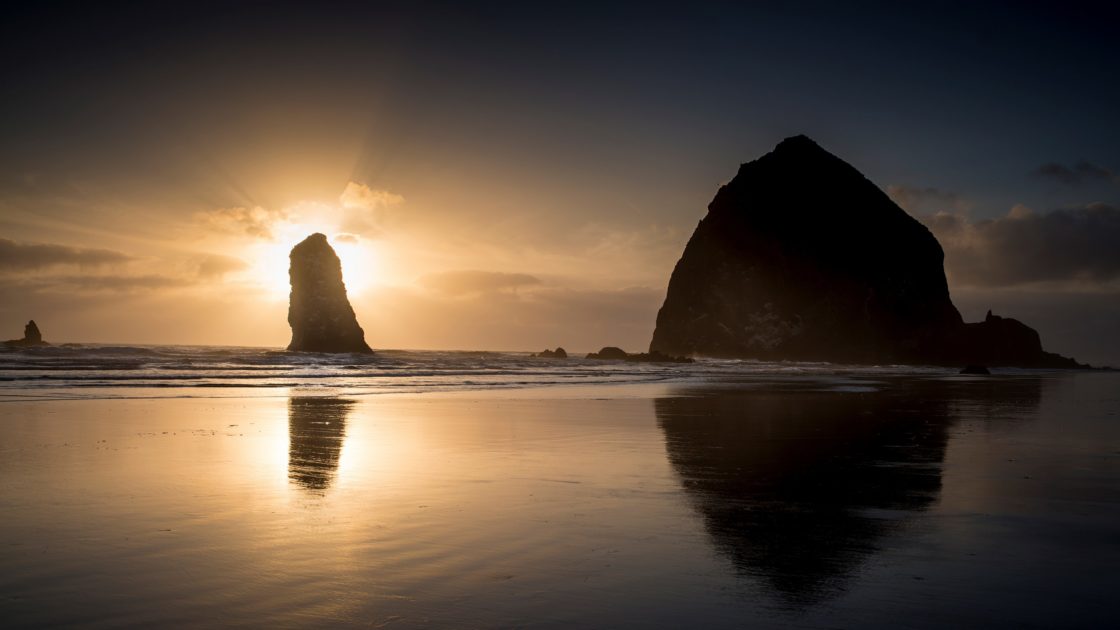 wallpaper et fond d'écran nature paysage Oregon pays landscape coucher de soleil sunset Amérique voyage travel