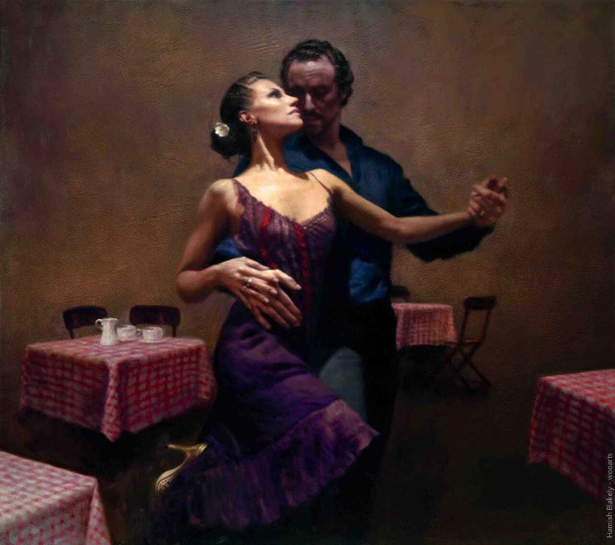 image artiste art peinture painting danse peintre Hamish Blakely couple