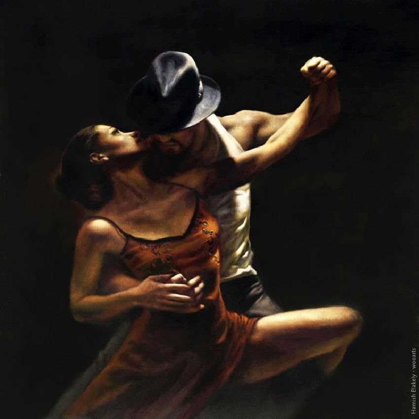 image artiste art peinture painting danse peintre Hamish Blakely couple