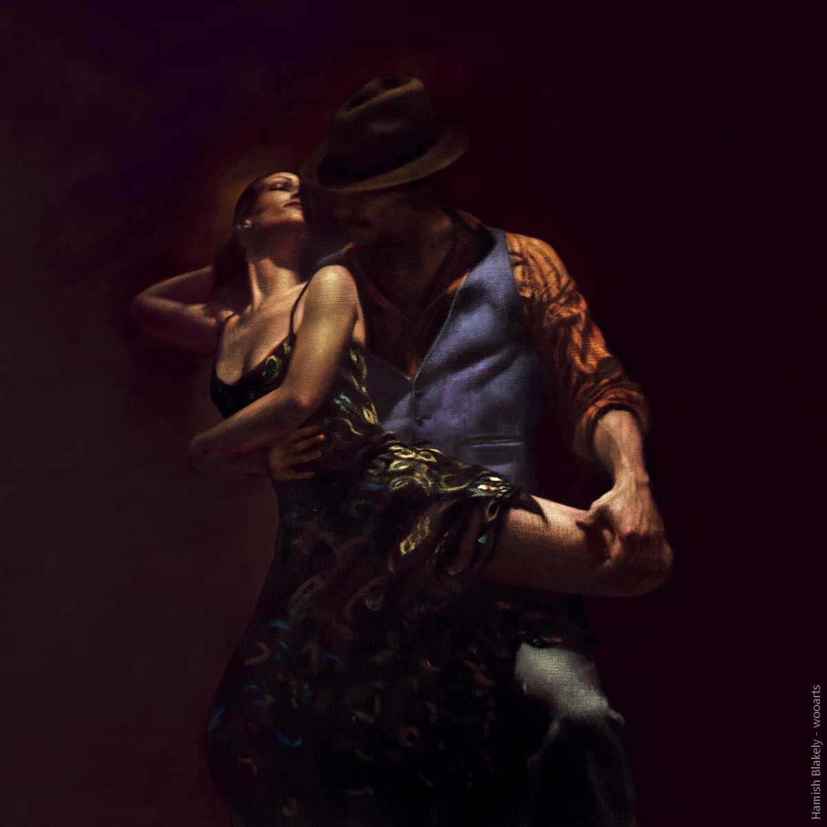 image artiste art peinture painting danse peintre Hamish Blakely couple