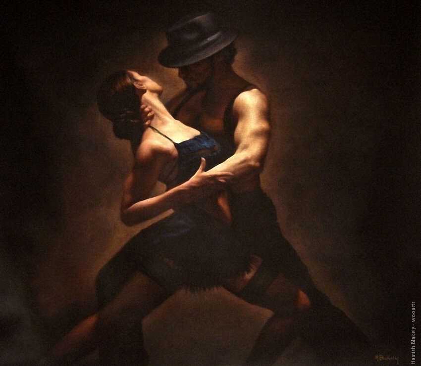 image artiste art peinture painting danse peintre Hamish Blakely couple