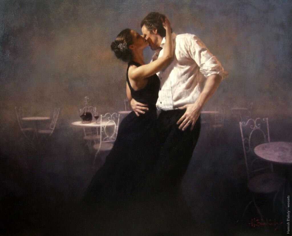 image artiste art peinture painting danse peintre Hamish Blakely couple