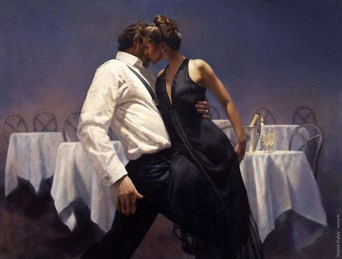 image artiste art peinture painting danse peintre Hamish Blakely couple