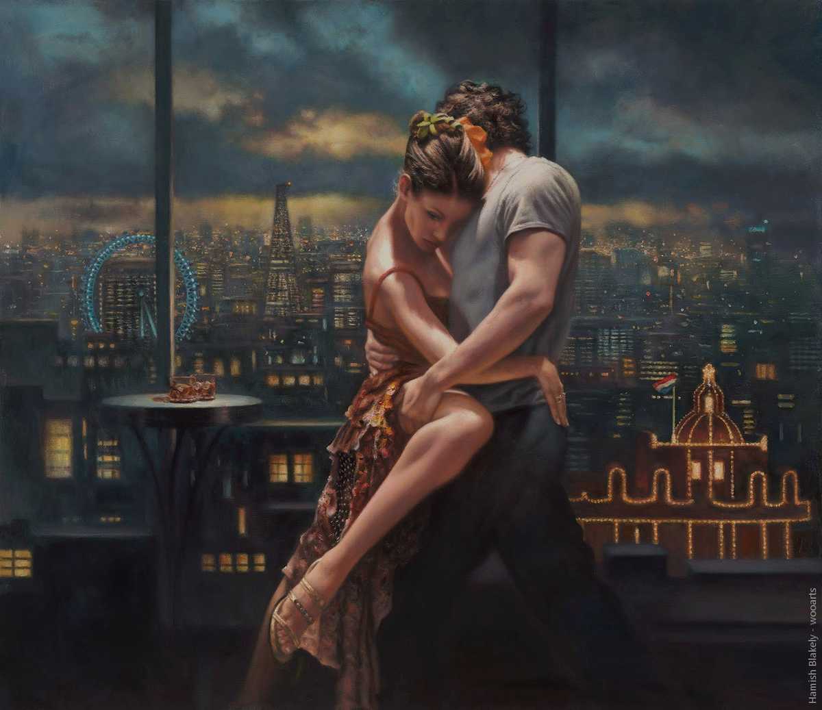 image artiste art peinture painting danse peintre Hamish Blakely couple