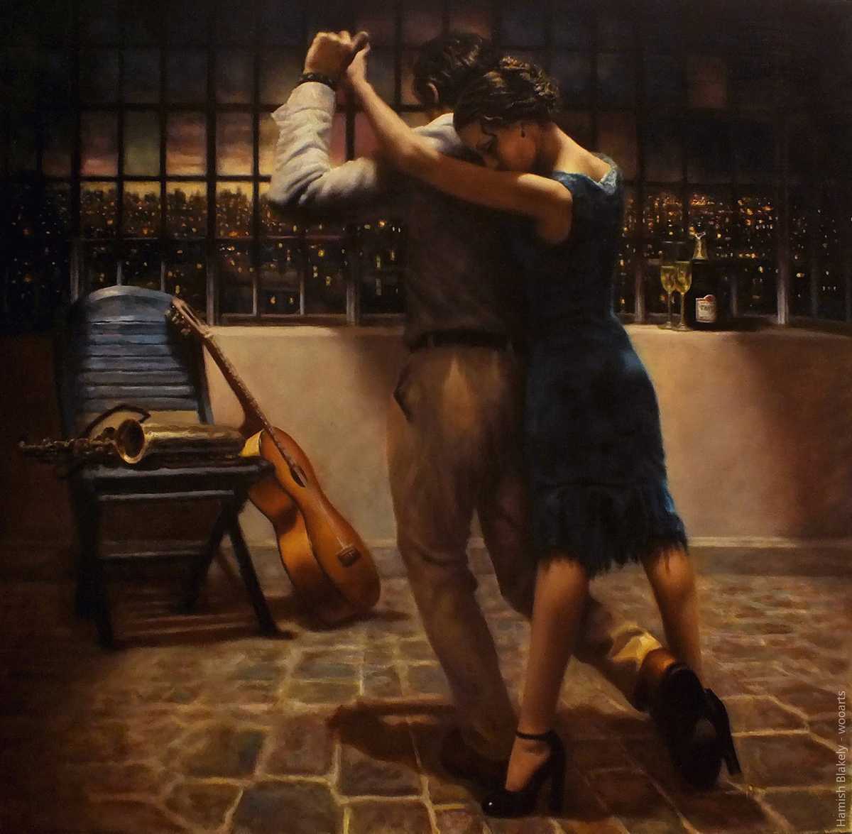 image artiste art peinture painting danse peintre Hamish Blakely couple