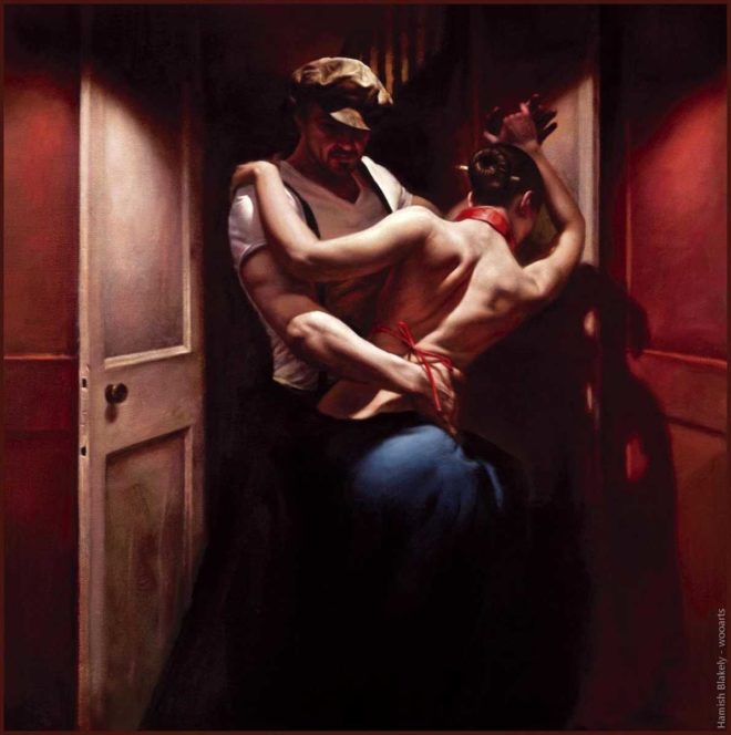 image artiste art peinture painting danse peintre Hamish Blakely couple