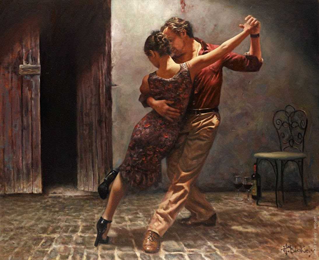 image artiste art peinture painting danse peintre Hamish Blakely couple