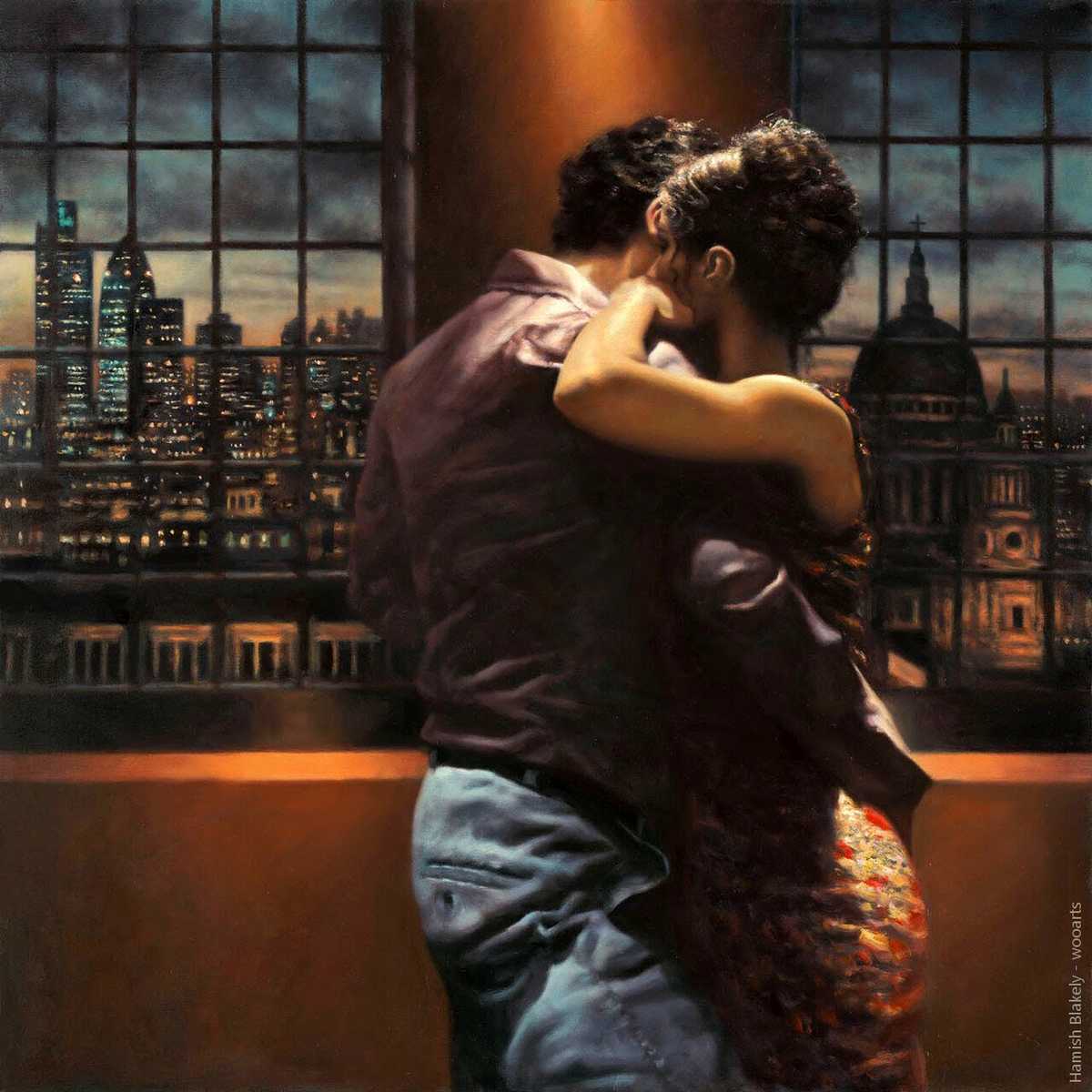 image artiste art peinture painting danse peintre Hamish Blakely couple