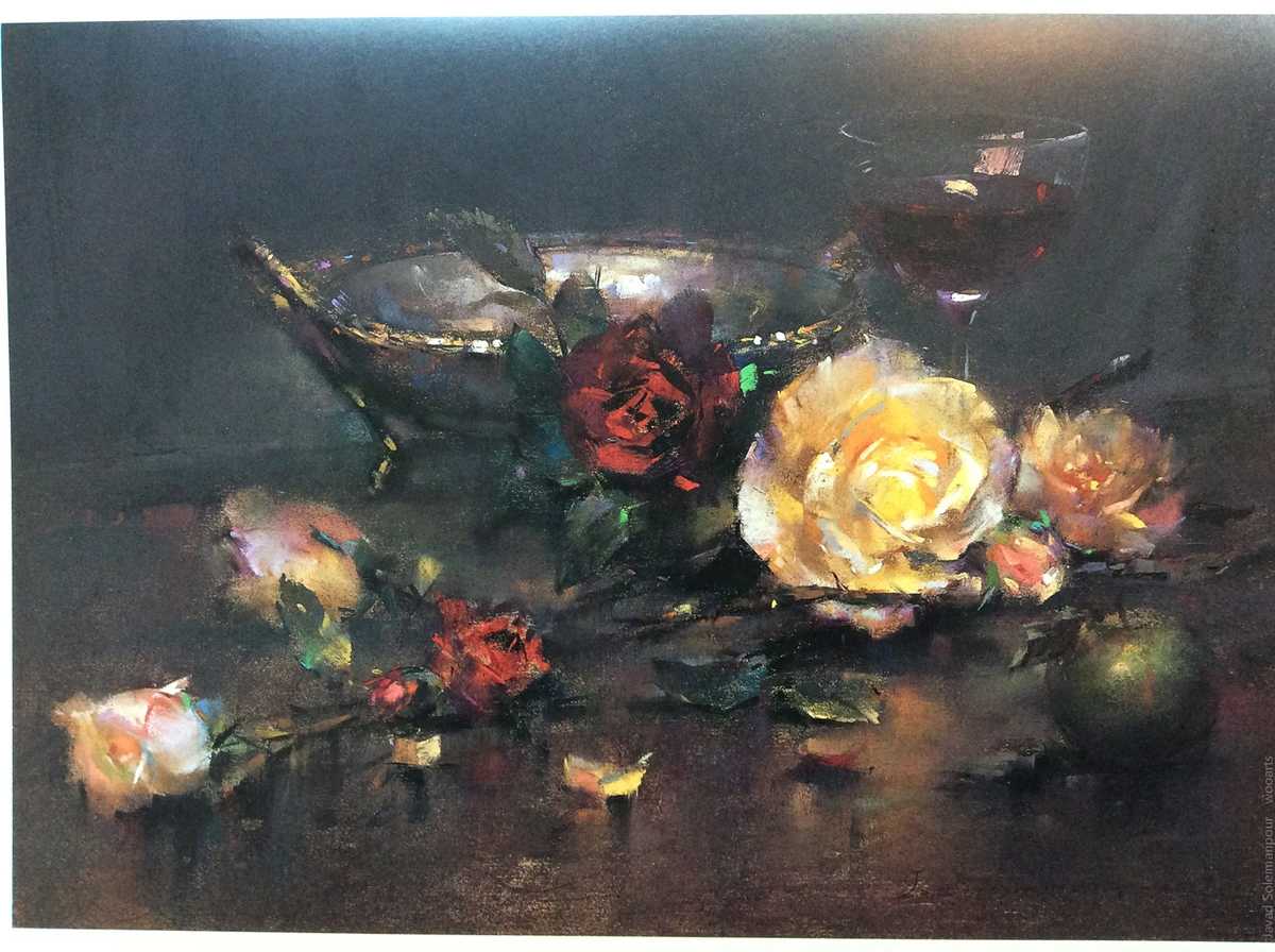 image artiste Artist art painting peinture peintre portrait femme paysage fleurs illustration illustrateur Javad Soleimanpour