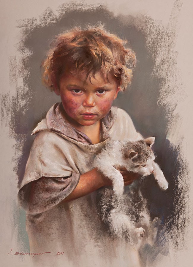 image artiste Artist art painting peinture peintre portrait femme paysage fleurs illustration illustrateur Javad Soleimanpour