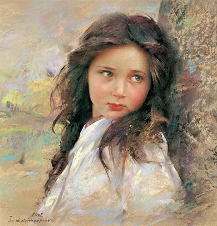 image artiste Artist art painting peinture peintre portrait femme paysage fleurs illustration illustrateur Javad Soleimanpour