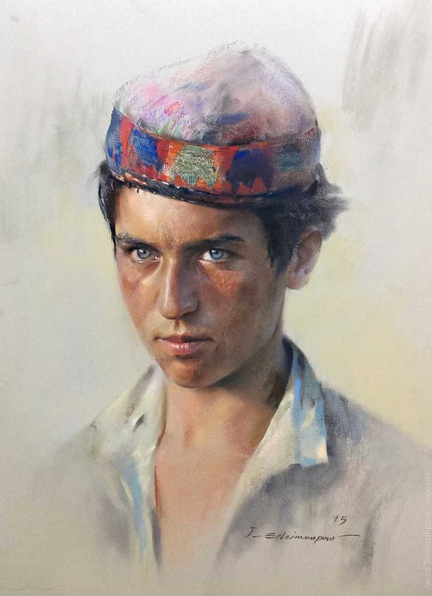 image artiste Artist art painting peinture peintre portrait femme paysage fleurs illustration illustrateur Javad Soleimanpour