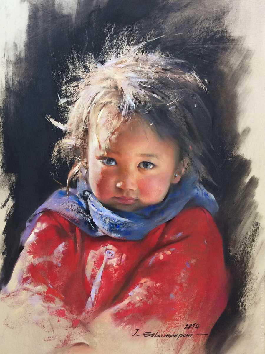 image artiste Artist art painting peinture peintre portrait femme paysage fleurs illustration illustrateur Javad Soleimanpour