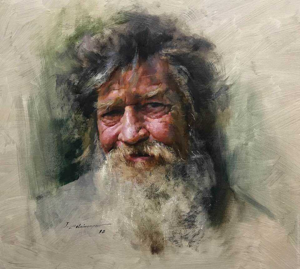image artiste Artist art painting peinture peintre portrait femme paysage fleurs illustration illustrateur Javad Soleimanpour