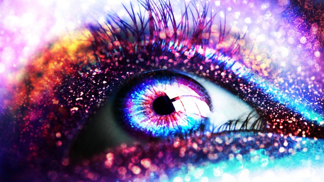 wallpaper et fond d'écran oeil yeux coloré scintillant visage fantastique fantasy