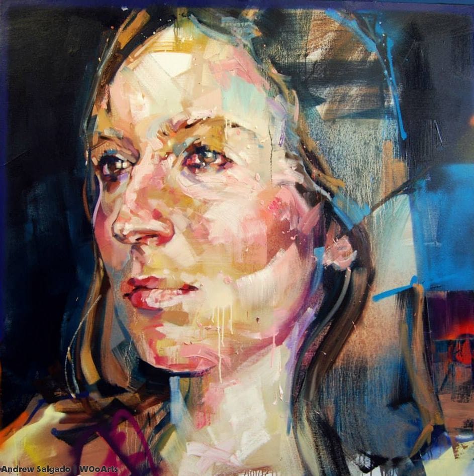 image artiste art portrait Andrew Salgado artistpeinture painting illustration peintre