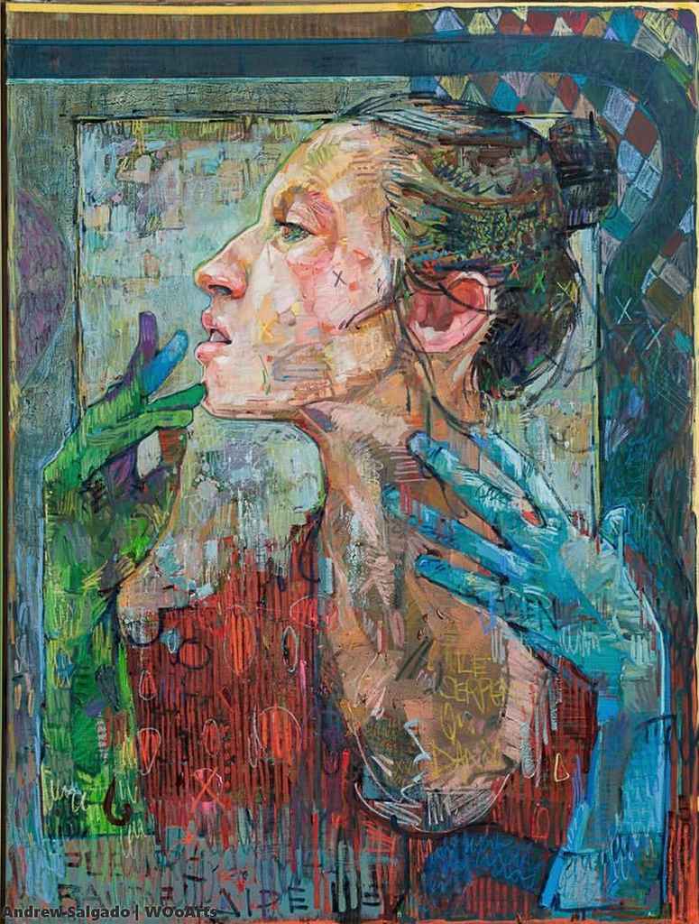 image artiste art portrait Andrew Salgado artistpeinture painting illustration peintre