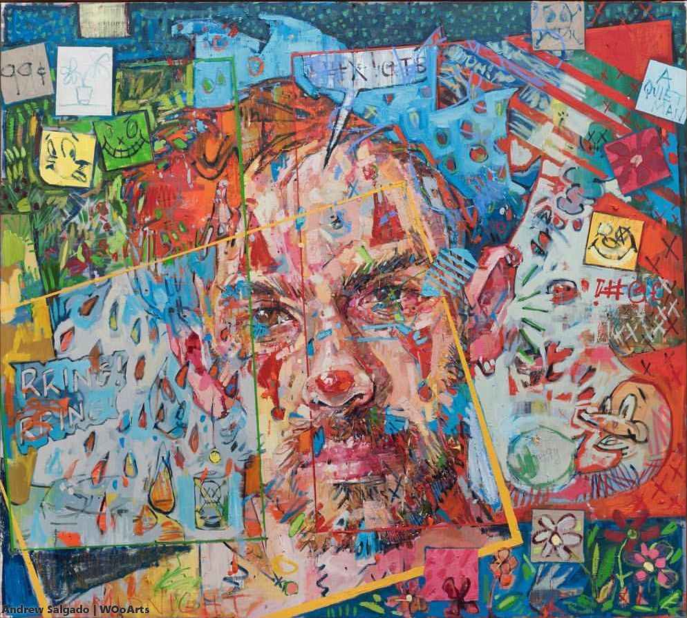 image artiste art portrait Andrew Salgado artistpeinture painting illustration peintre