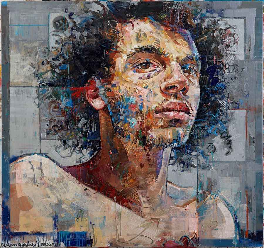 image artiste art portrait Andrew Salgado artistpeinture painting illustration peintre