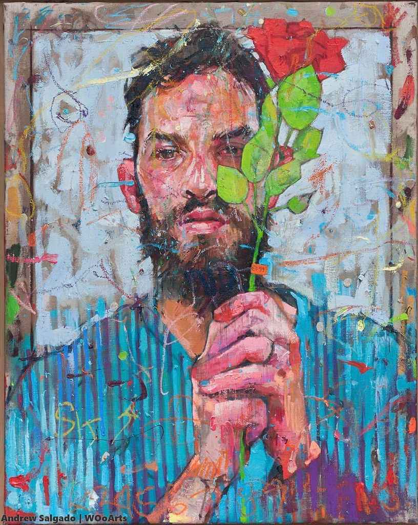 image artiste art portrait Andrew Salgado artistpeinture painting illustration peintre