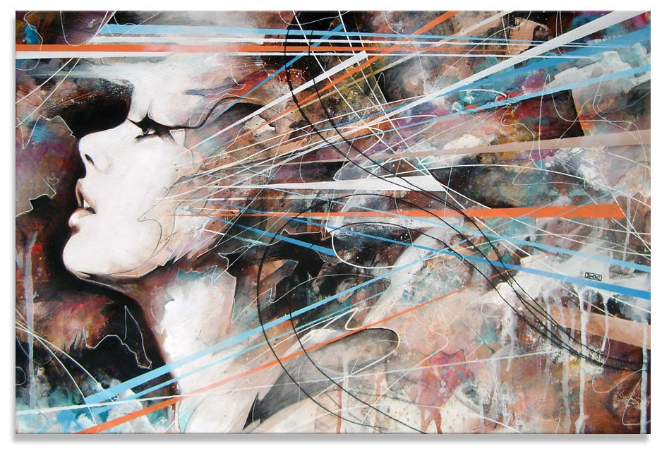image artiste art peinture peintre portrait painting femme illustration Danny O Connor talent toile pinceau Artist