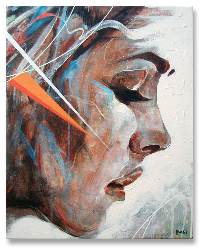 image artiste art peinture peintre portrait painting femme illustration Danny O Connor talent toile pinceau Artist