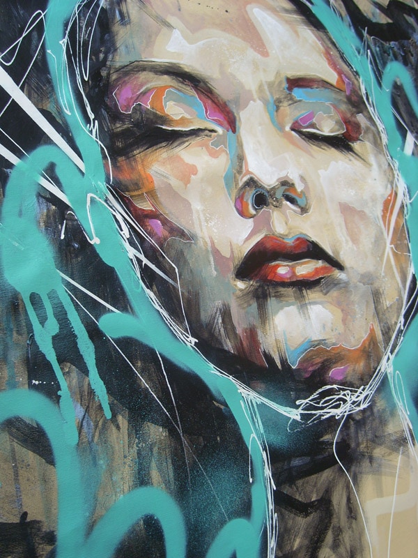 image artiste art peinture peintre portrait painting femme illustration Danny O Connor talent toile pinceau Artist