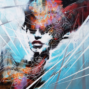 image artiste art peinture peintre portrait painting femme illustration Danny O Connor talent toile pinceau Artist