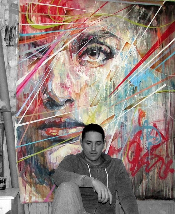 image artiste art peinture peintre portrait painting femme illustration Danny O Connor talent toile pinceau Artist
