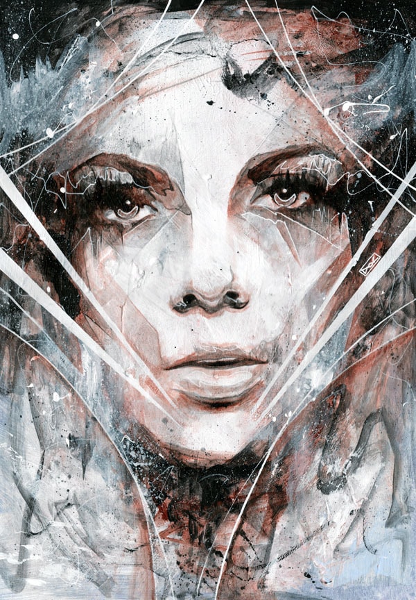 image artiste art peinture peintre portrait painting femme illustration Danny O Connor talent toile pinceau Artist