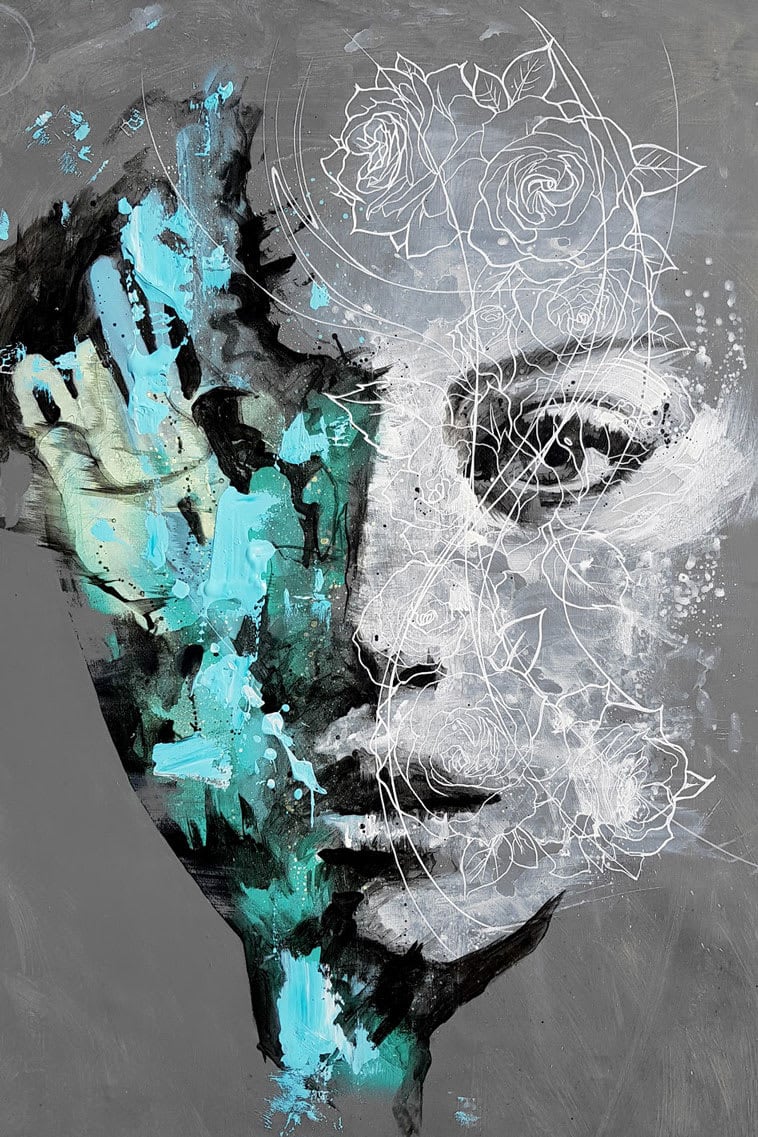 image artiste art peinture peintre portrait painting femme illustration Danny O Connor talent toile pinceau Artist