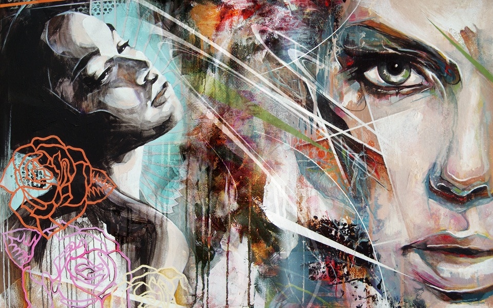 image artiste art peinture peintre portrait painting femme illustration Danny O Connor talent toile pinceau Artist