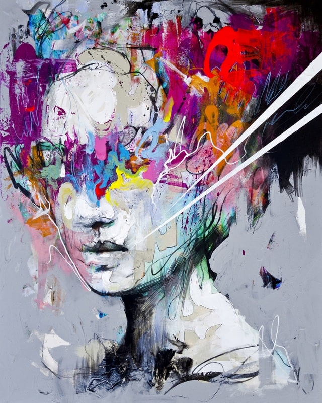 image artiste art peinture peintre portrait painting femme illustration Danny O Connor talent toile pinceau Artist