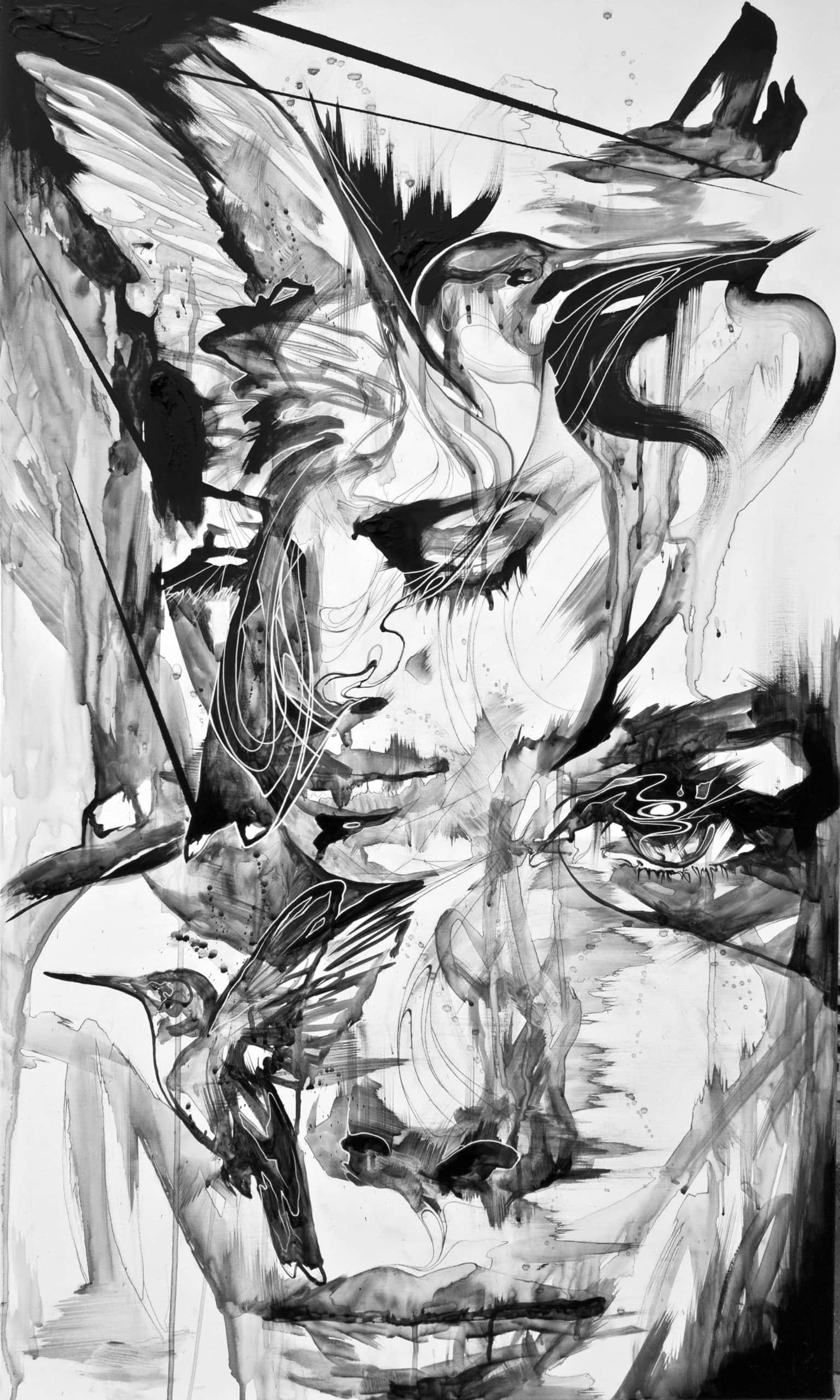 image artiste art peinture peintre portrait painting femme illustration Danny O Connor talent toile pinceau Artist