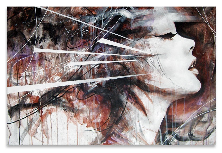 image artiste art peinture peintre portrait painting femme illustration Danny O Connor talent toile pinceau Artist
