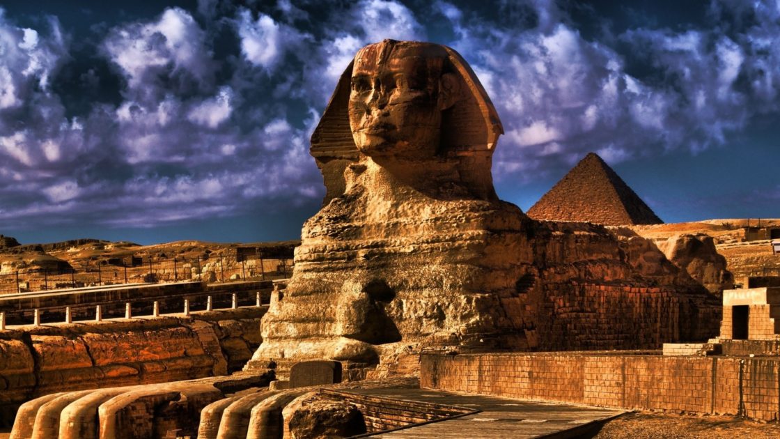 wallpaper et fond d'écran Sphinx of Giza Egypte monument paysage nature voyage pays travel tourisme