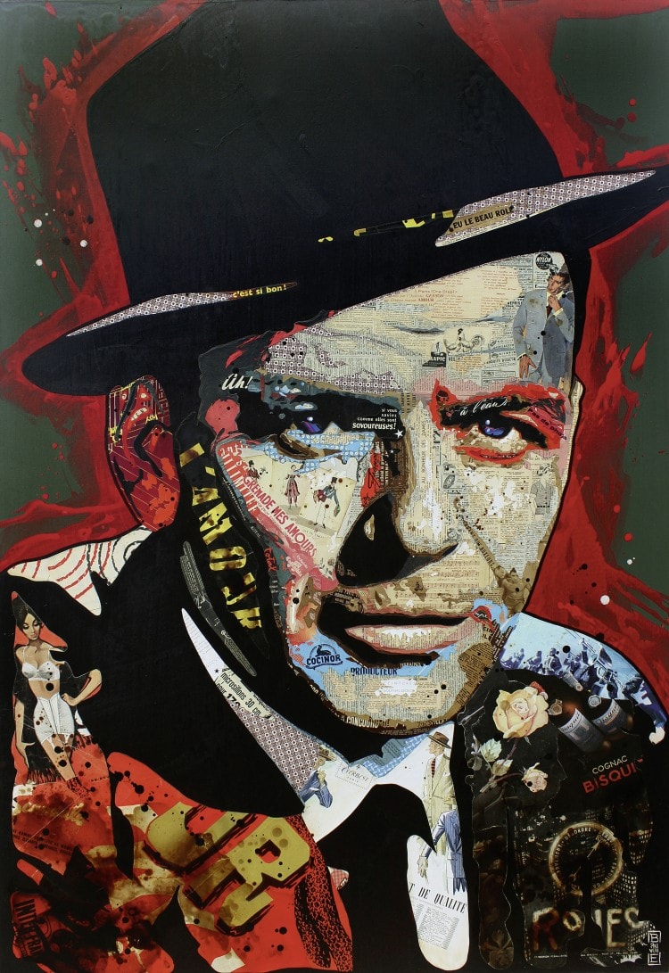 image art artiste artist peintre painting peinture portrait talent femme homme célébrité illustration collage toile oeuvre