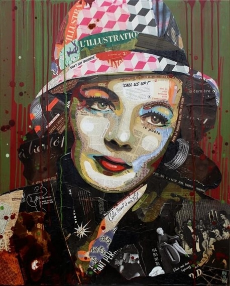 image art artiste artist peintre painting peinture portrait talent femme homme célébrité illustration collage toile oeuvre