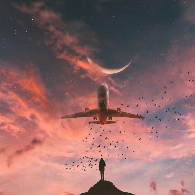 wallpaper et fond d'écran avion airplane évasion voyage travel fantasy fantastique aérien transport voler