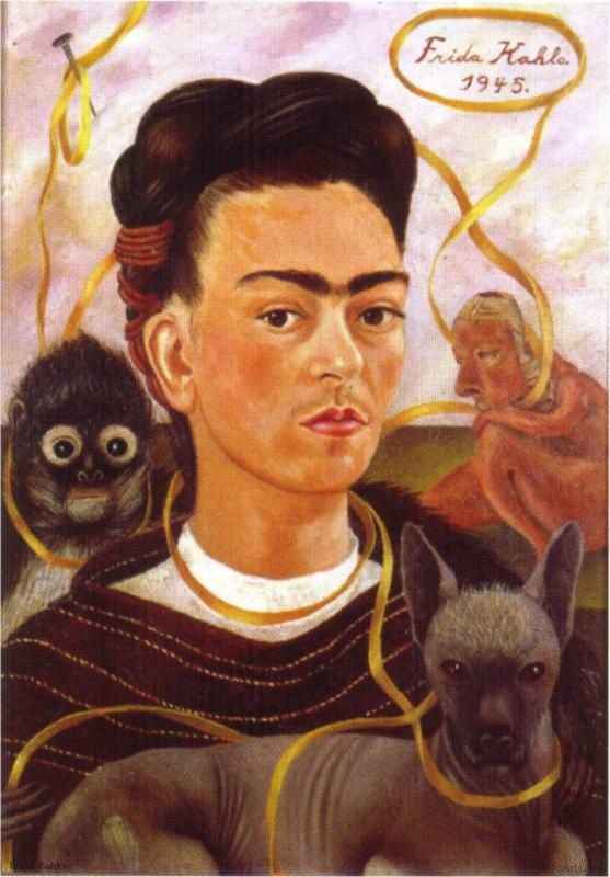image artiste art célébrité Mexicaine artist peinture peintre portrait painting Frida Kahlo talent femme woman oeuvre tableau toile pinceau illustration