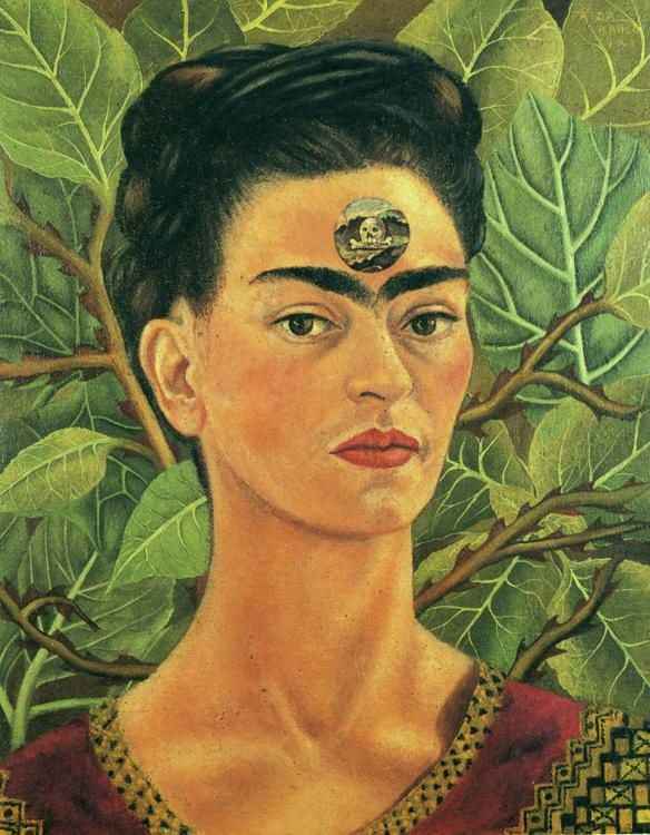 image artiste art célébrité Mexicaine artist peinture peintre portrait painting Frida Kahlo talent femme woman oeuvre tableau toile pinceau illustration