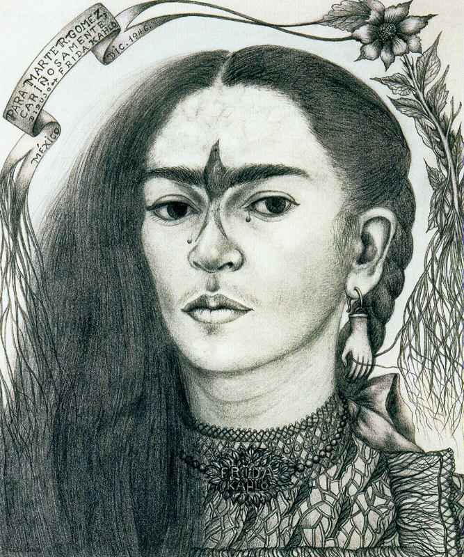 image artiste art célébrité Mexicaine artist peinture peintre portrait painting Frida Kahlo talent femme woman oeuvre tableau toile pinceau illustration