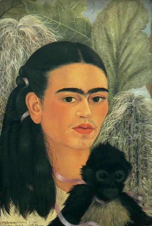 image artiste art célébrité Mexicaine artist peinture peintre portrait painting Frida Kahlo talent femme woman oeuvre tableau toile pinceau illustration