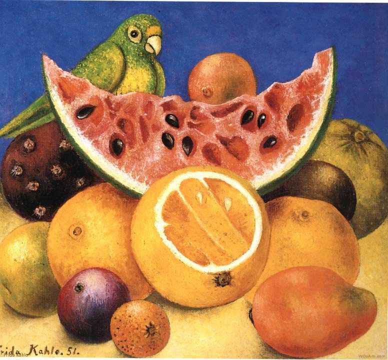 image artiste art célébrité Mexicaine artist peinture peintre portrait painting Frida Kahlo talent femme woman oeuvre tableau toile pinceau illustration
