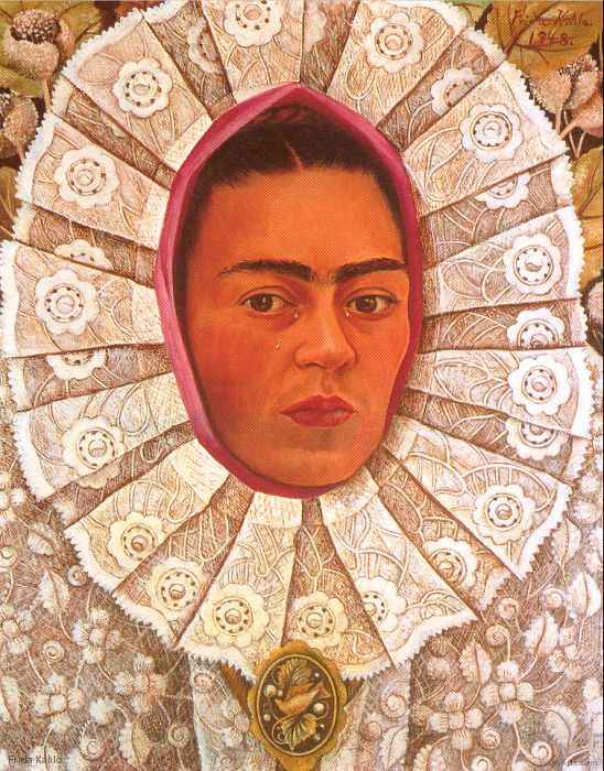 image artiste art célébrité Mexicaine artist peinture peintre portrait painting Frida Kahlo talent femme woman oeuvre tableau toile pinceau illustration