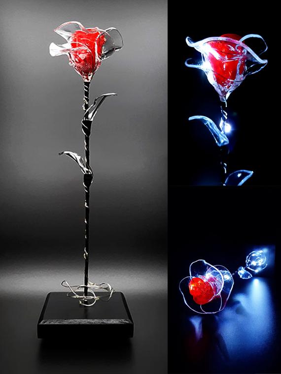 photo image artiste artist art rose éternelle RosAbstrait sculpture création oeuvre fleur talent artisanale beau